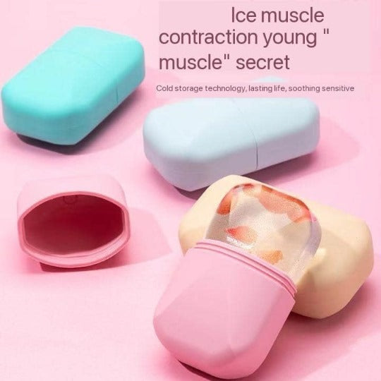 Silicone Ice Cube Roller Massager for Face