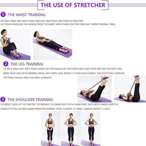 Tension Pull Stretching Rope Up Tummy Trimmer Yoga Sit