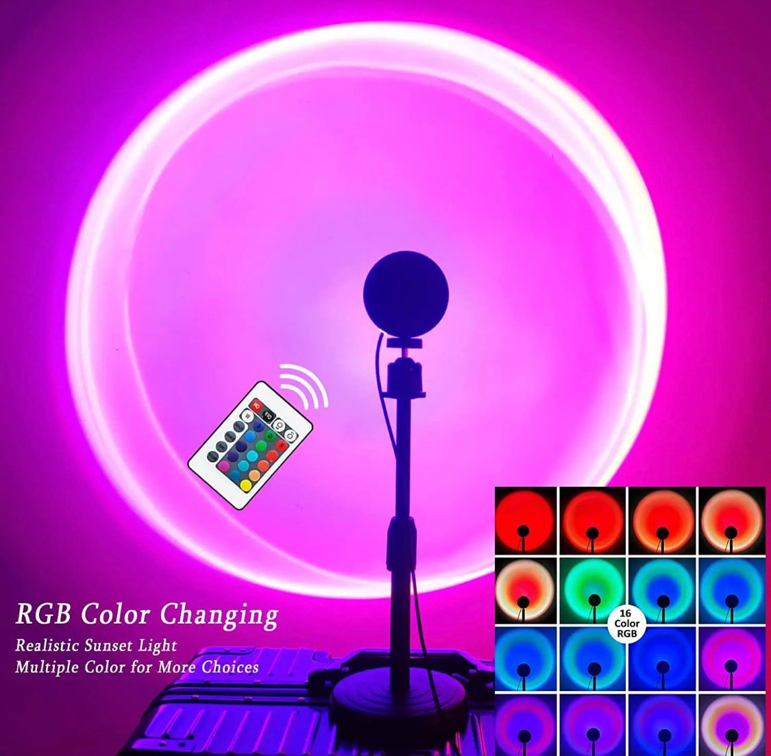 RGB 16 Color Sunset Lamp