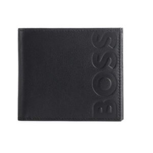 Hugo Boss Big Logo Sustainable Leather Billfold Wallet